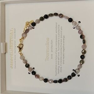 Tourmaline Bracelet - Gold and Black